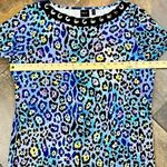 Rafaella  Multicolored Animal Print Short Sleeve Top 1X Photo 4