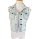 Highway Jeans Womens  Distressed Denim Vest - Sz L Photo 0