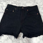 Levi's  Vintage 505 90s Black Denim Cutoff Shorts Photo 0