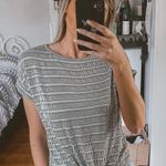 Caution to the Wind Geometric Tie Front Top Photo 0