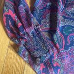 Ralph Lauren Lauren  High Neck Flowing Paisley Top, Size Medium, NWT Photo 2