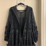 Needle & Thread  Dot Shimmer Ankle Gown Black Size US 16 Photo 10