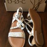 Born b.o.c. Sandals White Dena Flat Strappy Sandals Sz 11 NIB New in Box Leather Photo 0