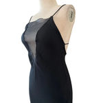Stella McCartney Crepe Dress in Black 36 2 4 New Womens Plunging Illusion Midi Photo 4