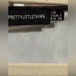 Pretty Little Thing  Multicolor Artsy Tie Front Crop Top Sz 4 Y2K vibes Photo 2