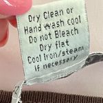 barney's new york Brown Silk Blend Ribbed Long Sleeve Top, size M Photo 6