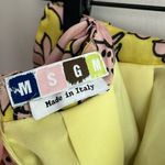 MSGM Floral Pouf Silk Mini Skirt Yellow Size 4 Photo 10