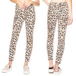 MOTHER Denim Mother High Waist Looker Ankle Fray Leopard Jeans Photo 3