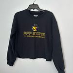 Black Gildan‎ App State Sweatshirt cutoff hem Yellow Photo 0
