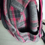RARE Aerystar 2014 Wool Plaid Grey Pink Laptop Backpack K Pop Skater Schoolgirl Gray Photo 5