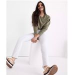 Madewell NWT Cali Demi-Boot Jeans in Pure White AJ195 Size 26 Photo 2