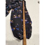 Ava & Viv Women’s Black‎ Floral Blouse Boho 2X Peasant Ribbed Plus Long Sleeve Photo 6