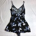 Kendall + Kylie Black Floral Romper Photo 4