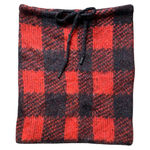 Rag and Bone  Buffalo Plaid Red & Black Cowl Neck Scarf Photo 0