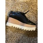 Stella McCartney Stella McCartney Elyse Black Star Platform Oxfords Lace-up Shoe Photo 4