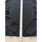 Misook Black Twill Knit Collared Zip Up Sweater Jacket Blazer Office Size S Photo 5