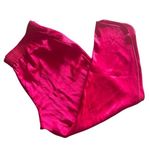 ZARA Pink Magenta Elastic Waist Satin Split Hem Trousers Pants XXL hot pink Photo 0