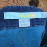Boden Velvet Skirt Tall Long Blue Size 6 Photo 5