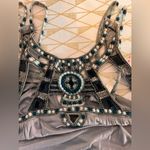 Free People  NWT Embellished Puffs High Low Cotton Top Size Size M Photo 9