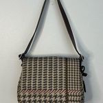 Lauren Ralph Lauren Brown/Tan Plaid Small Shoulder Bag 10"x7.5"x2.5" Brown Photo 0