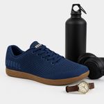 Nobull  Navy Suede Trainers Womens 8.5 Blue Gum Sole Athletic Shoes Run Small EUC Photo 1