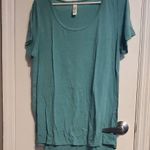 LuLaRoe  Teal Short Sleeve Top Photo 0