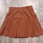 Ultra Flirt Amber Brown Pleated Pull On Fashion Skirt, Juniors' Size M New w/Tag Photo 5