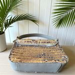 Anthropologie BIBI LOU  Silver & Black Sequin Shoulder Bag Photo 8
