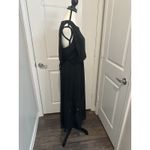 Bisou Bisou Michele Bohbot Dark Feminine Black Chiffon Maxi Dress Sheer Size 10 Photo 1