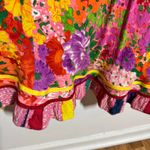 Jams World Jams Worls Floral Cottage Babydoll Vintage Midi Tank Dress Women M Pink Ruffle Photo 8