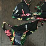NWT Dixxon black pink green Hulu Bikini XL top & bottom swim tanning suit Photo 2