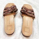 DV Dolce Vita Cait Leather Slide Slip On Sandals Brown Tan Women’s Size 7.5 Photo 2