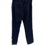 Smythe Womens Flat Front Jacquard High Rise Tapered Leg Casual Pants Blak Size 6 Black Photo 3