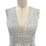 Prose &‎ Poetry Blue and Cream Textured Geometric Print Dress Dress Size Small Photo 1