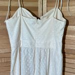 Lulus  size Medium Romantic Spot Cream Polka Dot Mesh Tiered Midi Dress NWT Photo 8
