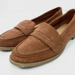 American Eagle Tan Faux Suede Loafers Shoes Photo 0