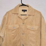 Love Tree Women's Size Small Tan Long Sleeve Corduroy Button Shirt Jacket Photo 4