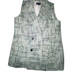 NWOT Anthropologie Maeve Green Tweed Double Breasted Blazer Vest Jacket Size 10 Photo 2