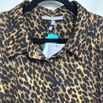 Daniel Rainn NWT  Zaro Button Up Blouse in Tan Animal Print - Size XXL Photo 6