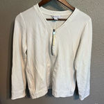 Athleta Eastbound Half Zip Sweatshirt Small ivory / cream Lightweight Photo 0