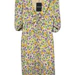 Nicholas Danielle Dress in Whistledown Floral Women’s Plunging V-Neck Midi Sz 6 Photo 4