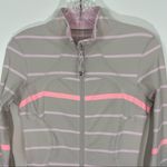 Lululemon  Forme Jacket Cuffins Pop Stripe Heathered Dune 4 Photo 4