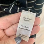 CAbi  Black, Cream, & Tan Striped Button Cardigan with Ruffled Collar Photo 4