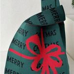 Knit Christmas Tree Bag, Double Handles Photo 0