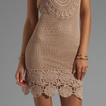 Trina Turk  Revolve Mandala Crochet Knit Scallop Festival Dress Beach Summer Boho Photo 0