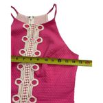 Lilly Pulitzer  Women Size 0 Pink Barbie Top Shirt Halter Embroidered (8-24P) Photo 6