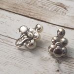 Vintage Screw Back Earrings Bunch of Faux Pearls Photo 3