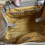 Kate Spade Windsor Square Angeline Ostrich leather Satchel Purse Beige Tan Photo 13