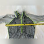 Nike  Pro Dry Fit 1/2 zip running pullover gray and neon green women’s large Photo 1