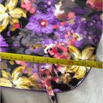Purple Lady's Bag with Floral Print Photo 4